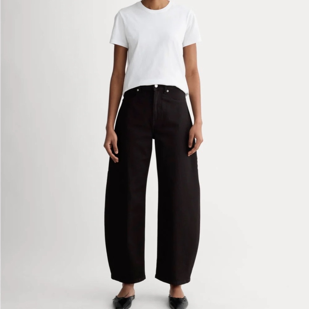Everlane way high curve jeans black